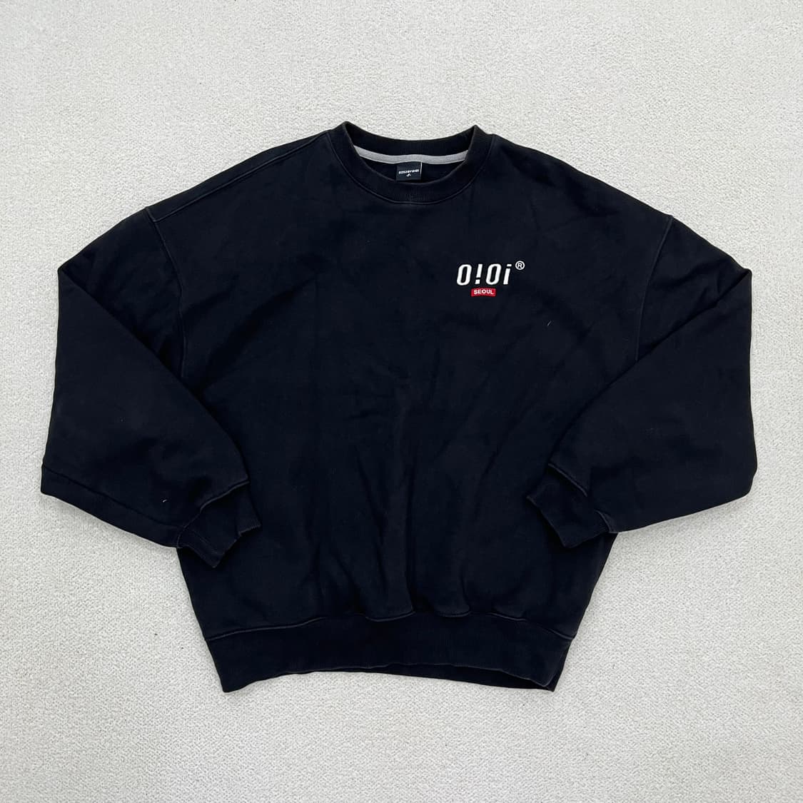 F 오아이오아이 스몰로고 맨투맨 0312M1 상품이미지1