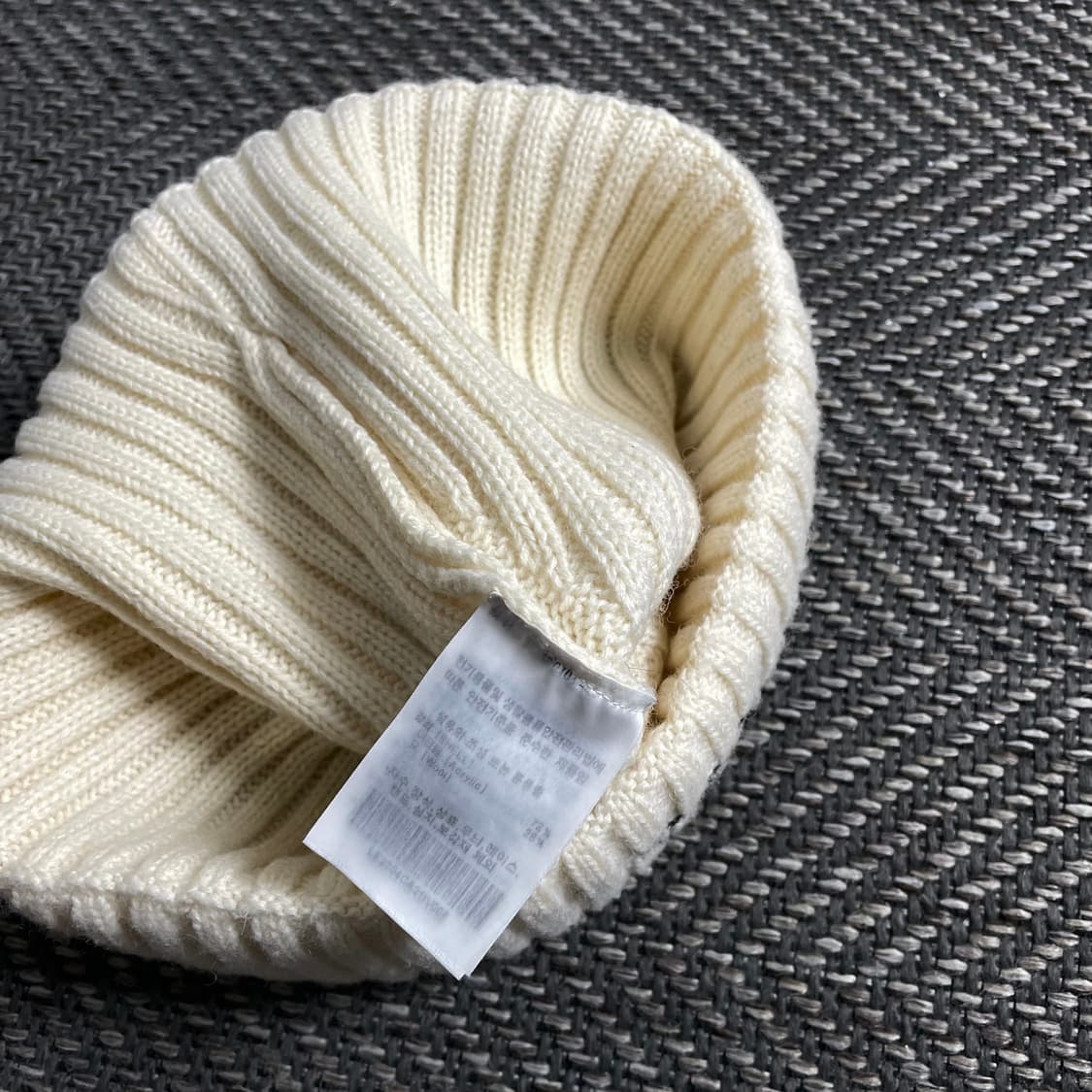 Lee 자수 로고 크림 니트 비니o 4461 상품이미지3