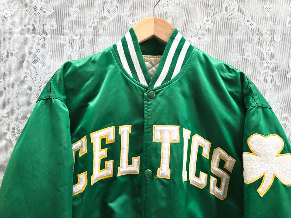 90s 스타터 보스턴 셀틱스 새틴 자켓 (made in usa) 상품이미지2