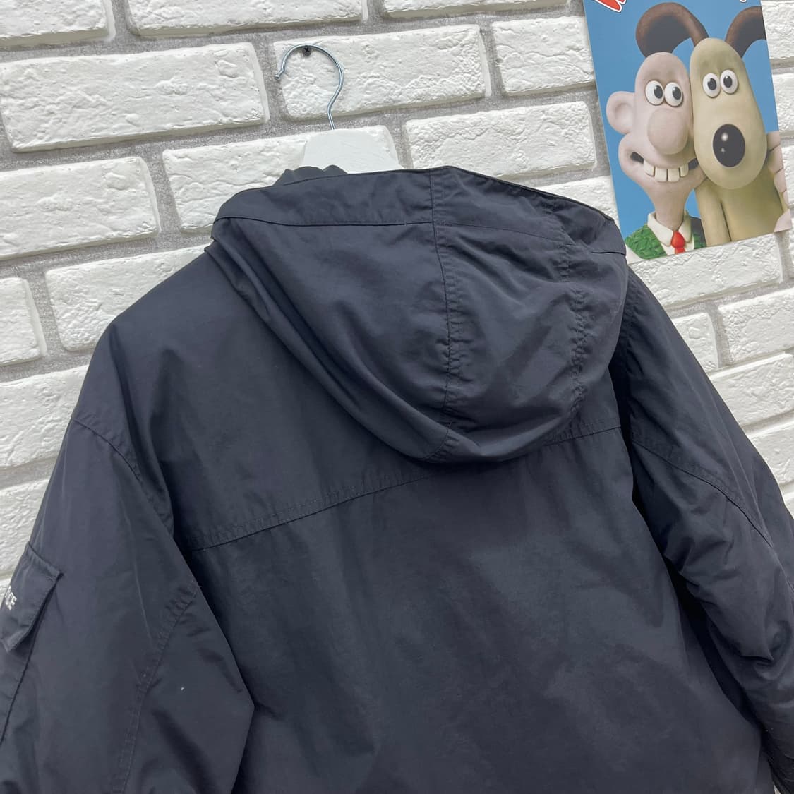 노스페이스 블랙 600후드 다운 점퍼-M 95 상품이미지6