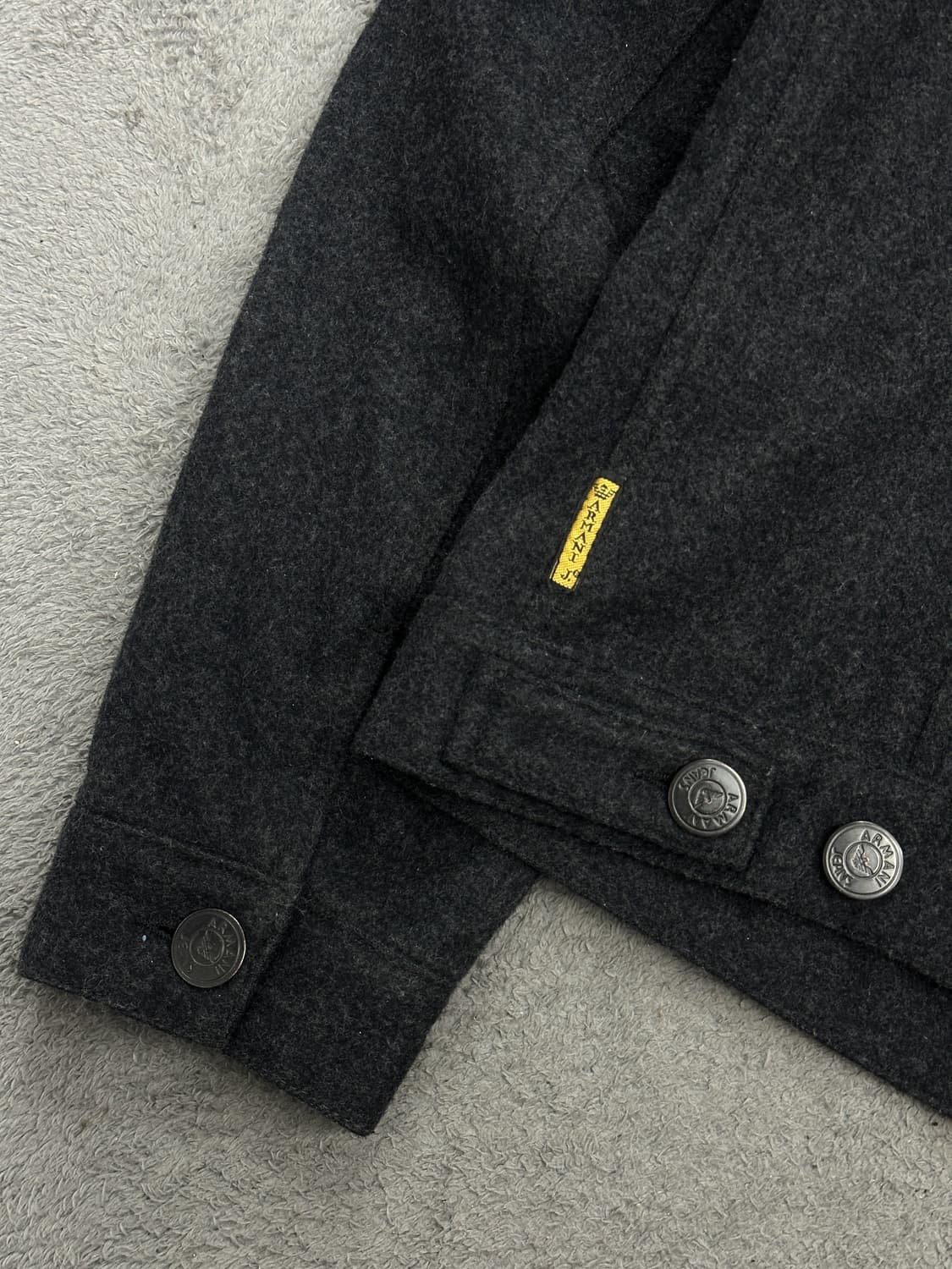 90s Armani jeans 울 트러커 자켓 XL 상품이미지4