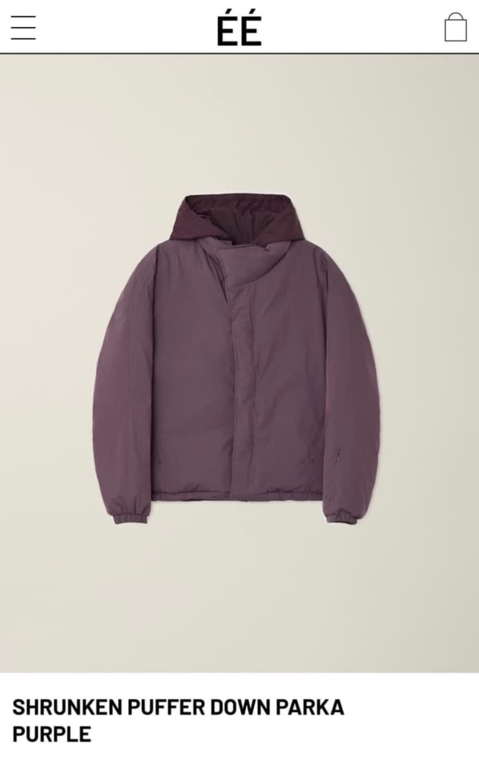 (택 제거 새상품) EE 패딩 누마레 푸퍼 다운 파카 S 상품이미지1