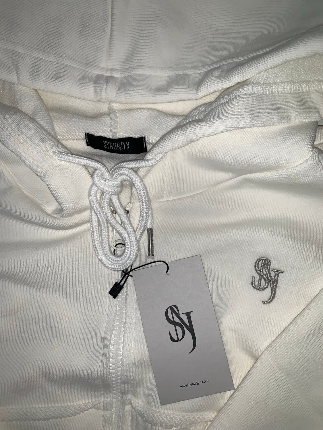 SNJ CUT-OFF CROP ZIP UP (WHITE) 상품이미지9