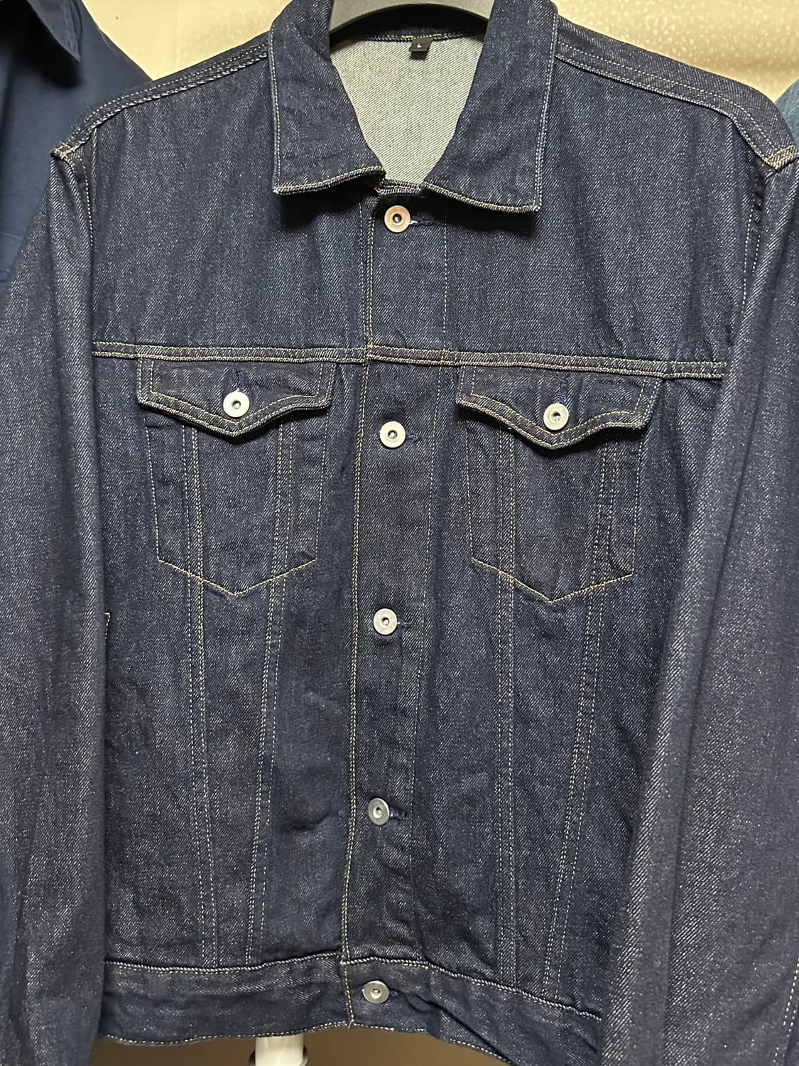 무인양품 케이폭 데님 자켓 블루 L 상품이미지1