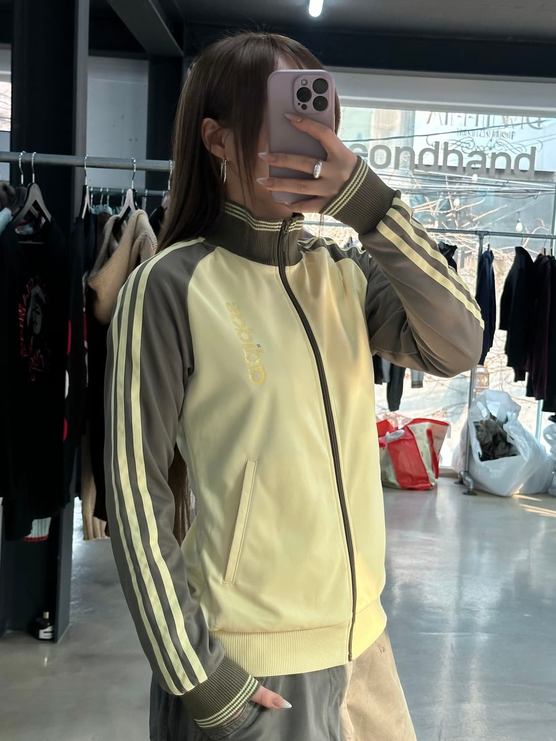 아디다스 큐빅 말차바닐라 트랙져지 집업 상품이미지2