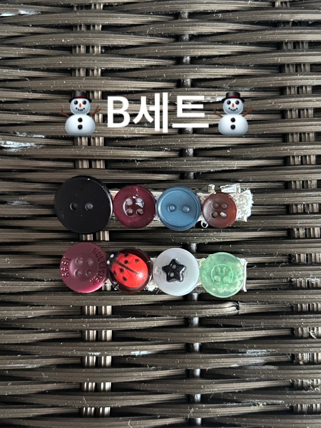 핸드메이드 단추 머리핀 상품이미지3