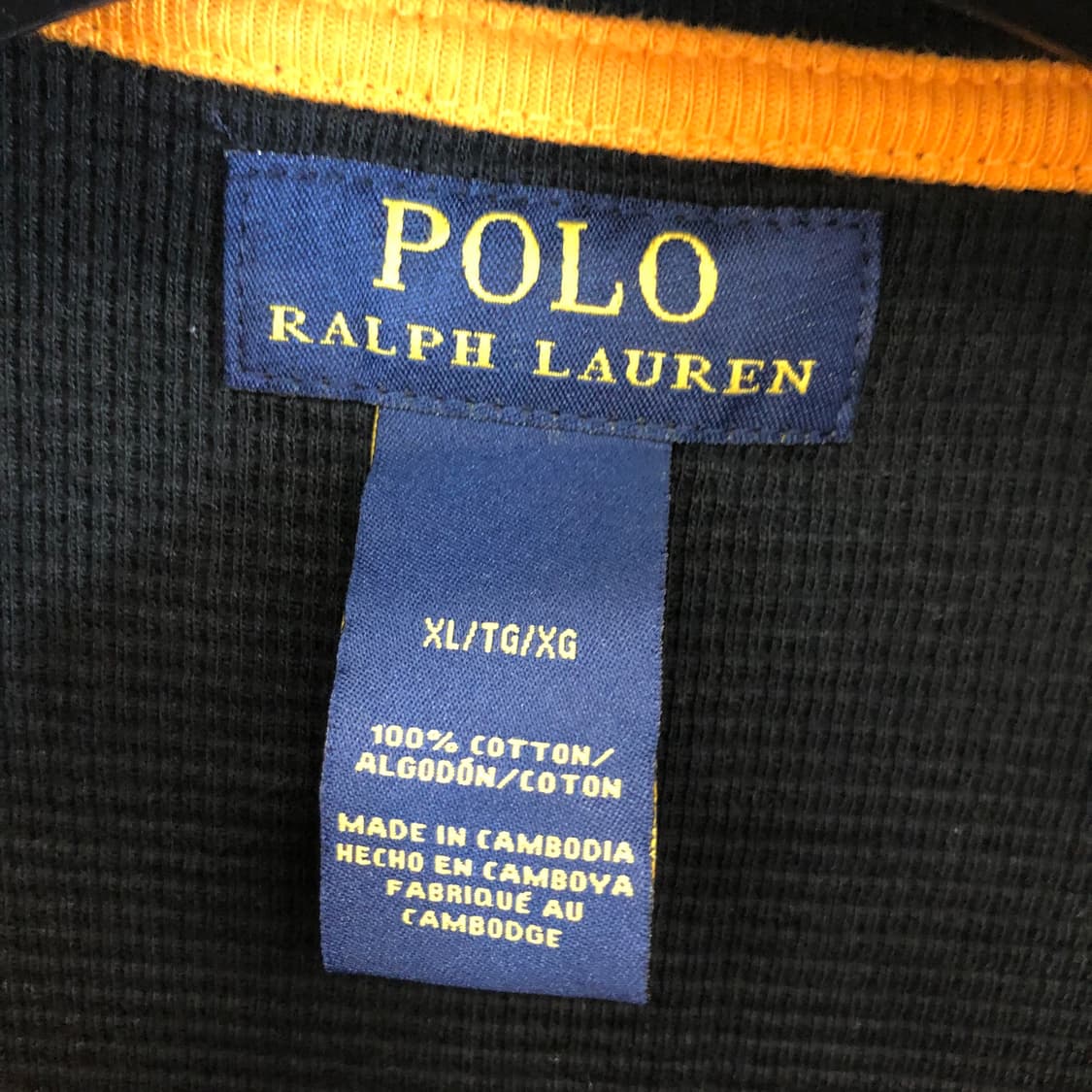 폴로 랄프로렌 오렌지포니 와플반팔 100 상품이미지5