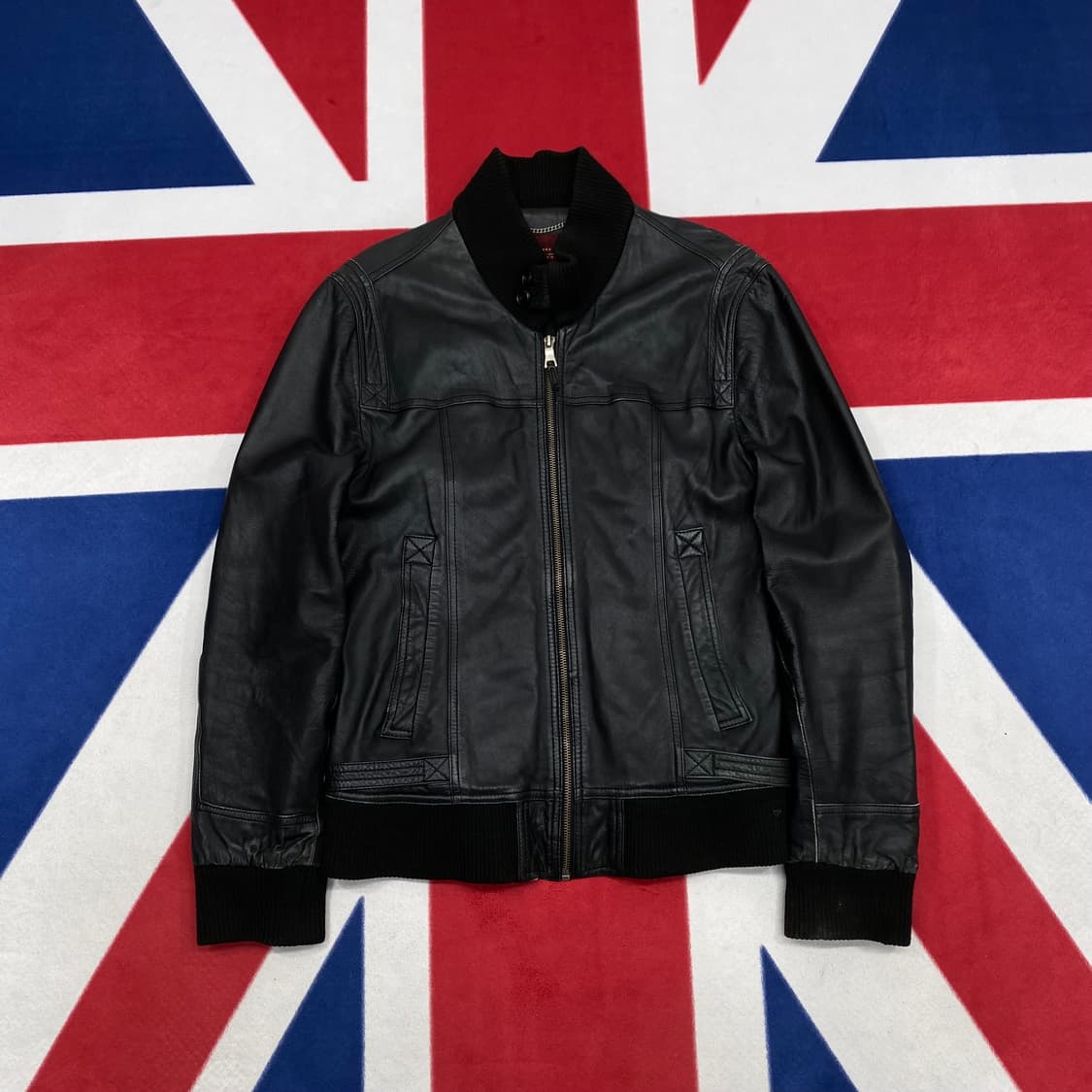 자라 리얼레더자켓 L 상품이미지1