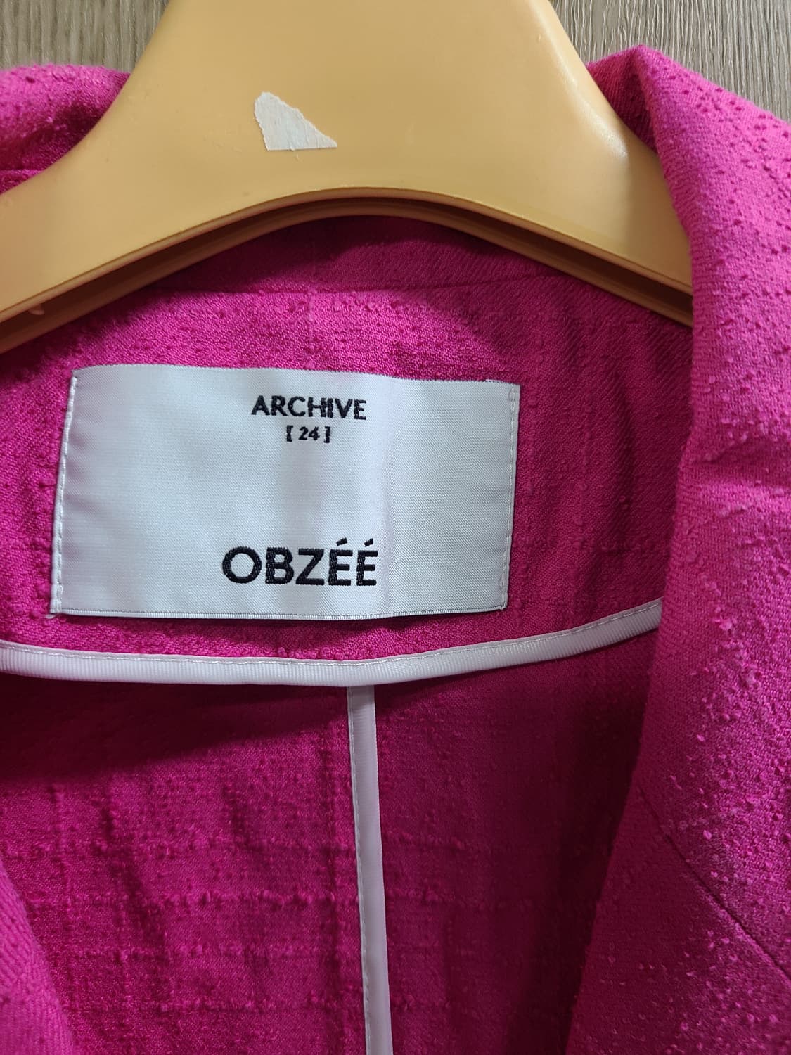 오브제 핑크 크롭 자켓 상품이미지2