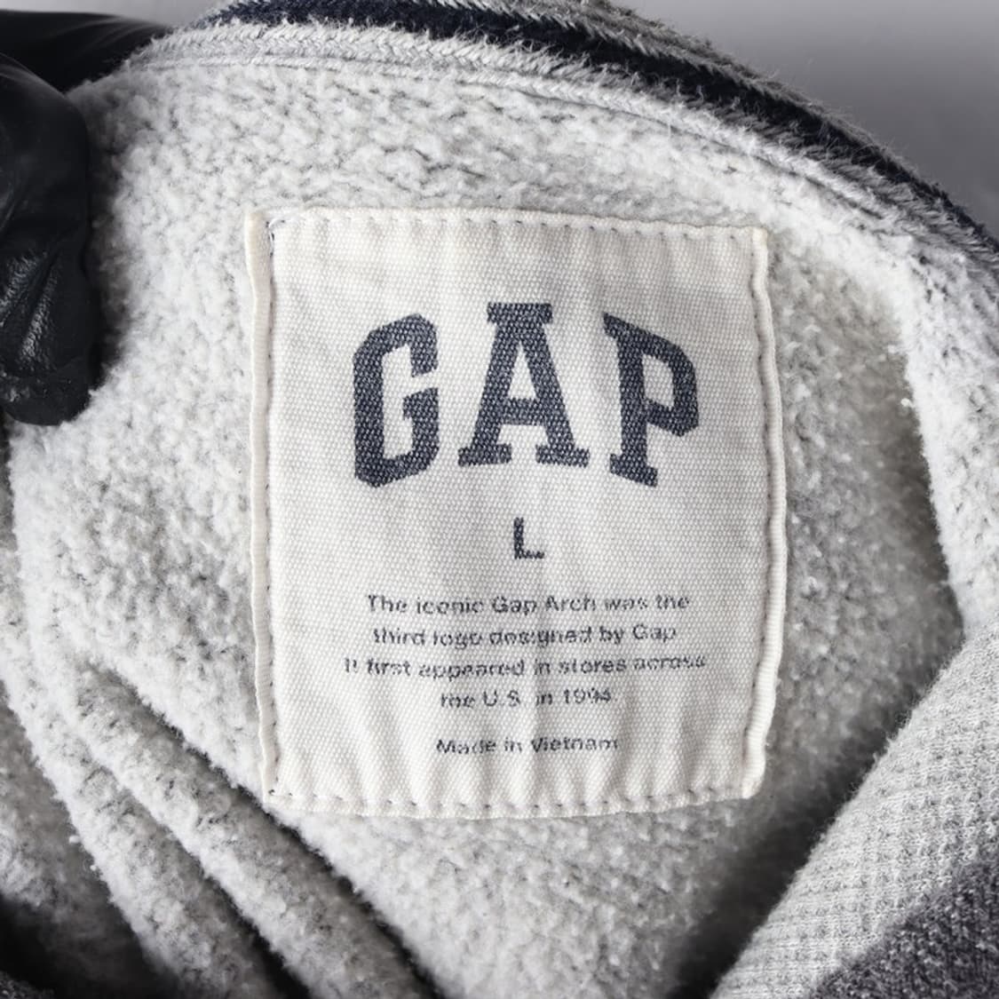 GAP 클래식 차콜 후드 집업 L 상품이미지5