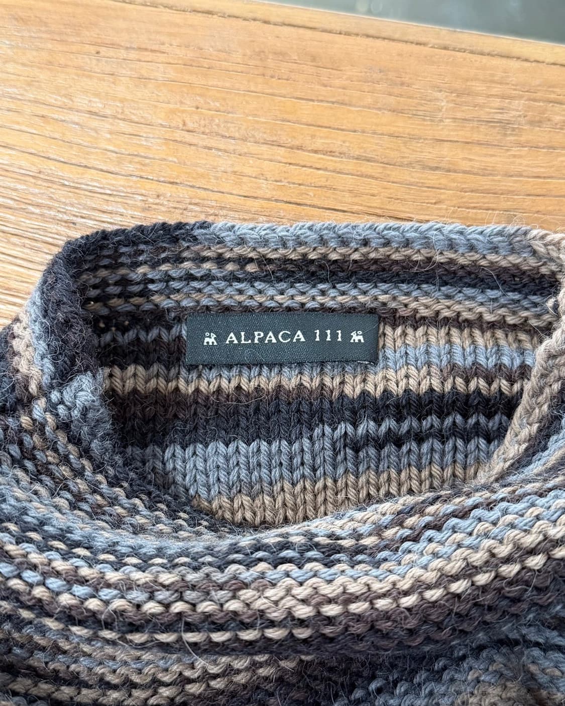 알파카 111 멀티컬러 알파카 울 블렌드 니트 상품이미지7