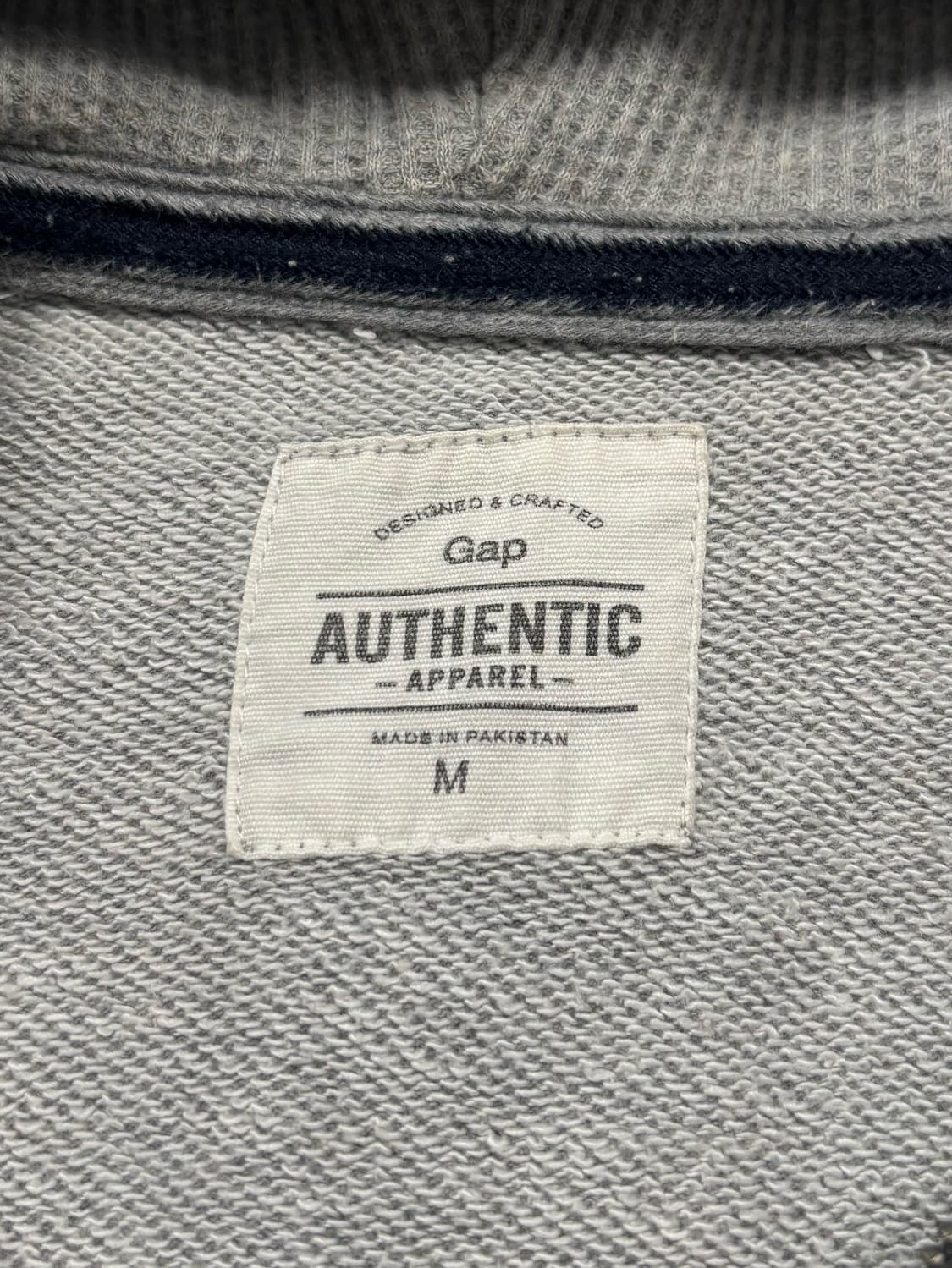 갭 레드 빅로고 그레이 후드집업 상품이미지6