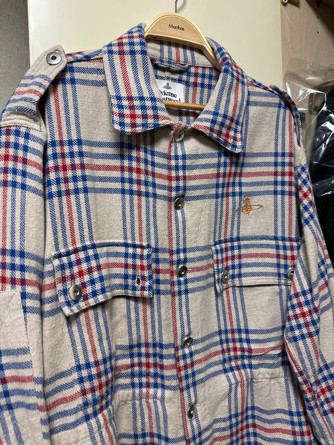 비비안웨스트우드 체크 루즈핏 셔츠  상품이미지3