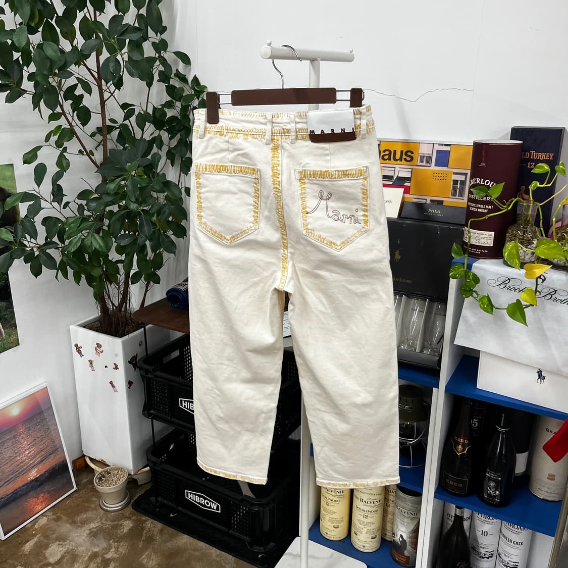 마르니 우먼 에크루 데님 팬츠 38 상품이미지4