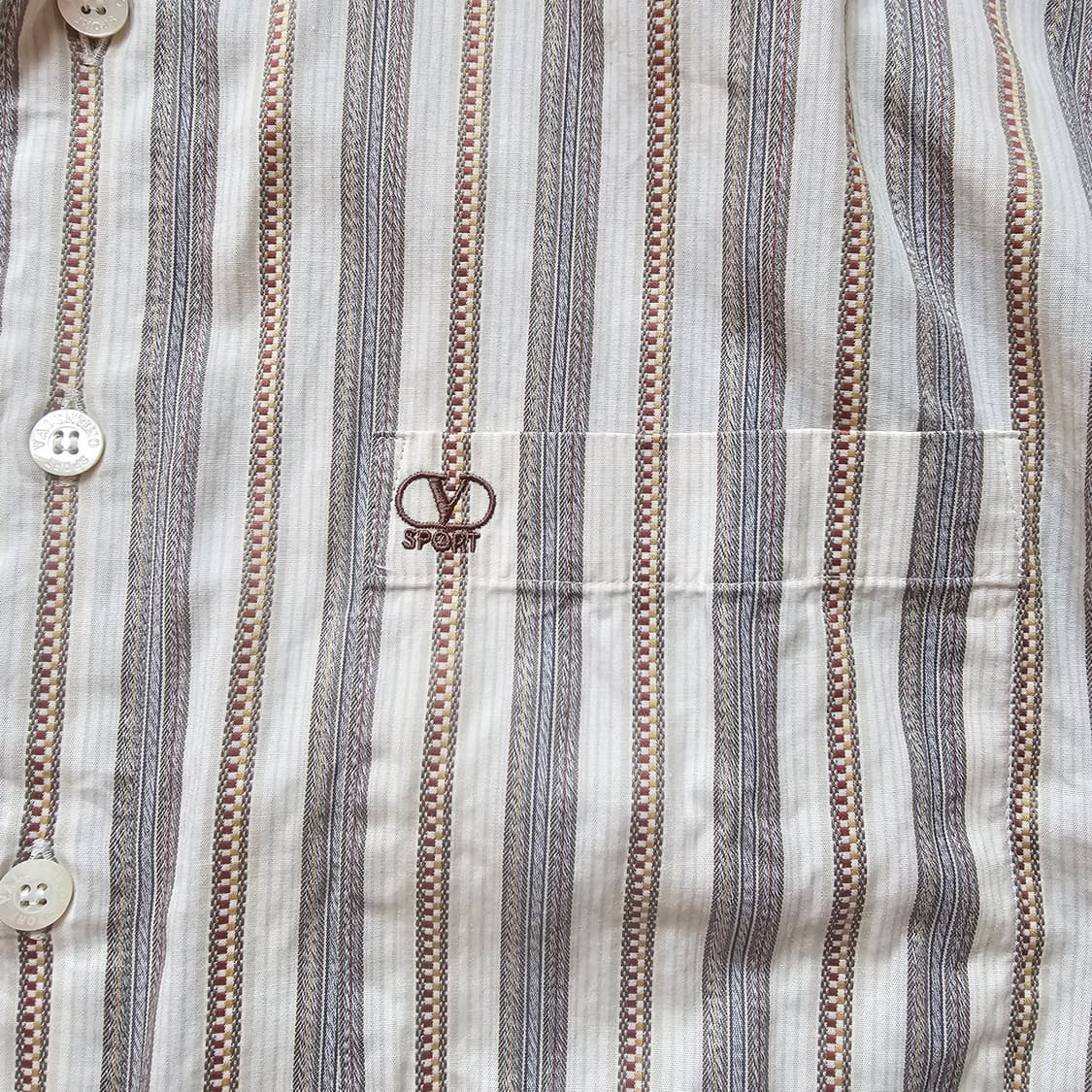 48) 발렌티노 패턴 문양 긴팔 셔츠 일본제작 M~L 100~105 상품이미지3