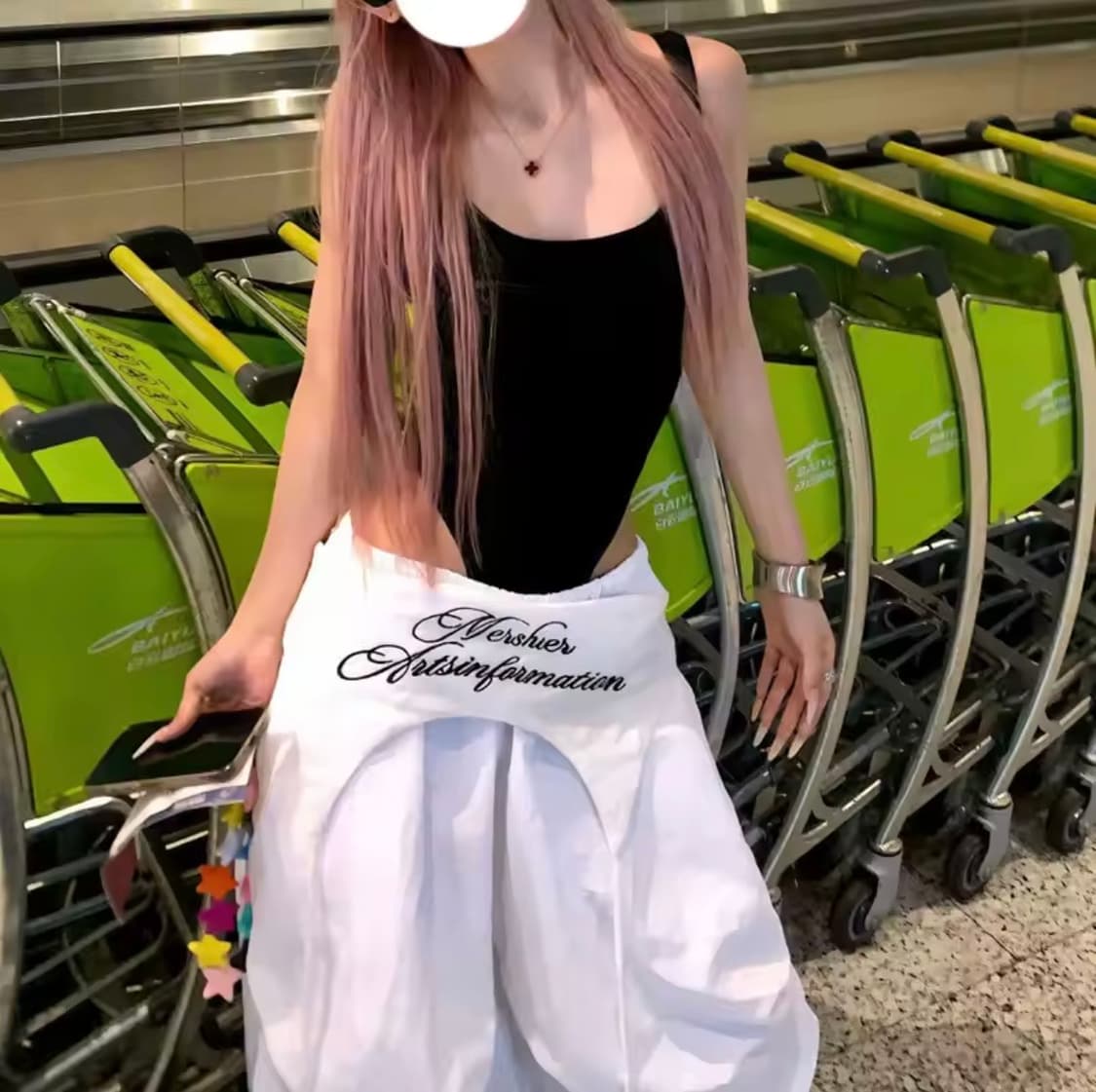 화이트 조거팬츠 상품이미지3