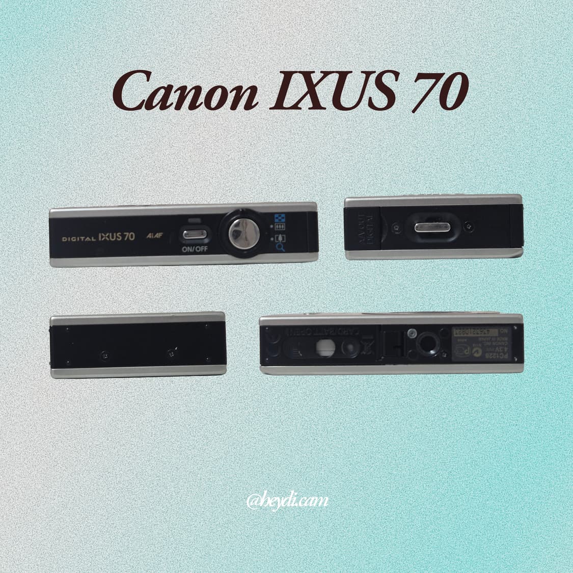 (강민경 아이브 리즈 은채) 캐논 ixus70블랙 (SD1000, IXY 상품이미지3