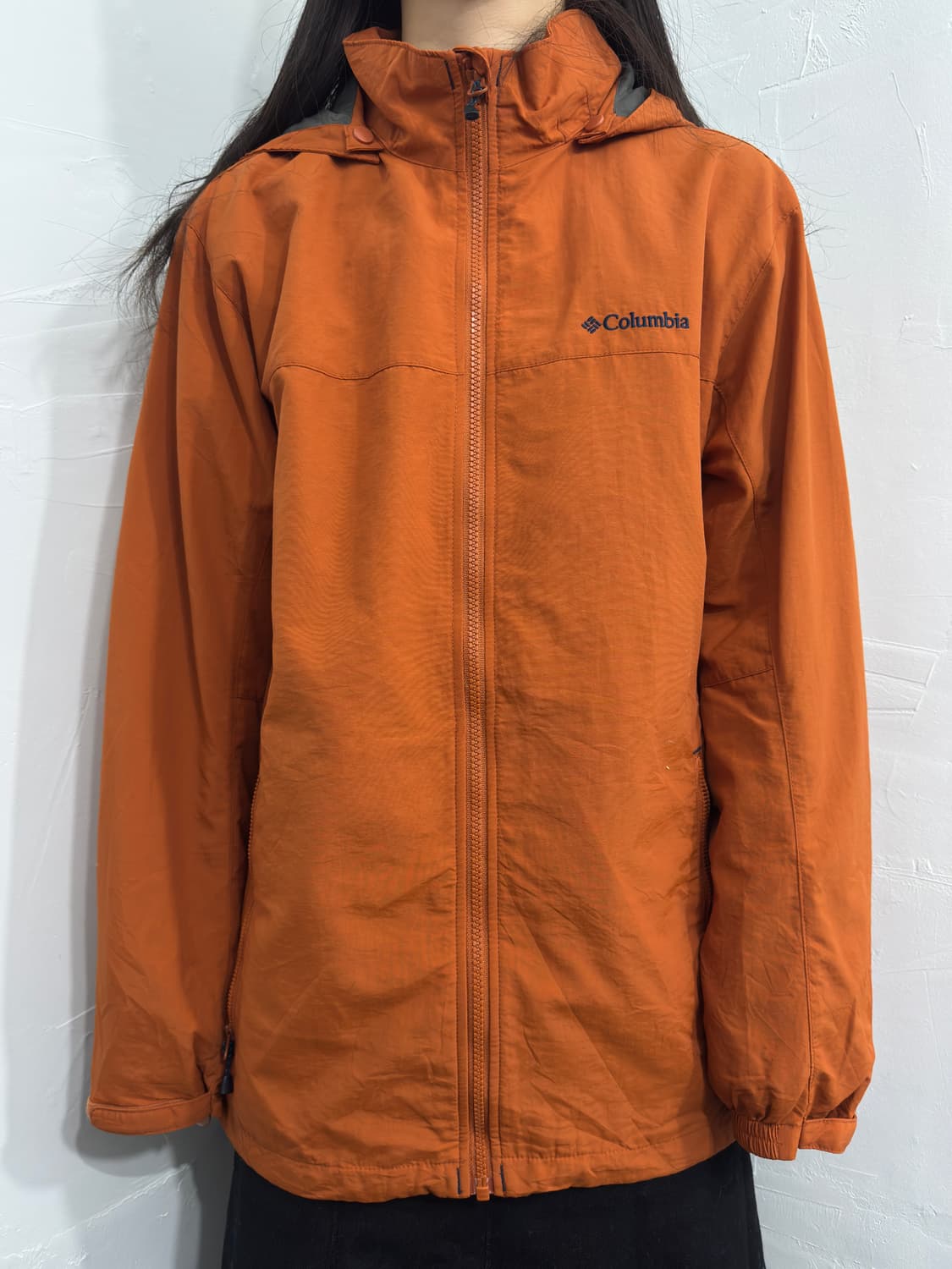 columbia orange hood jacket 상품이미지1