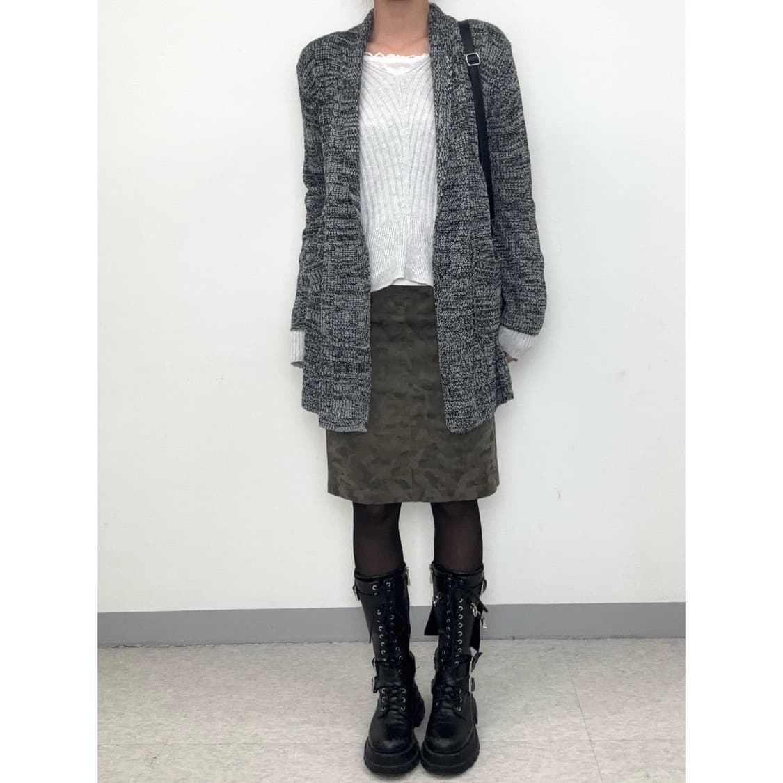 빈티지 차콜 가디건 상품이미지2