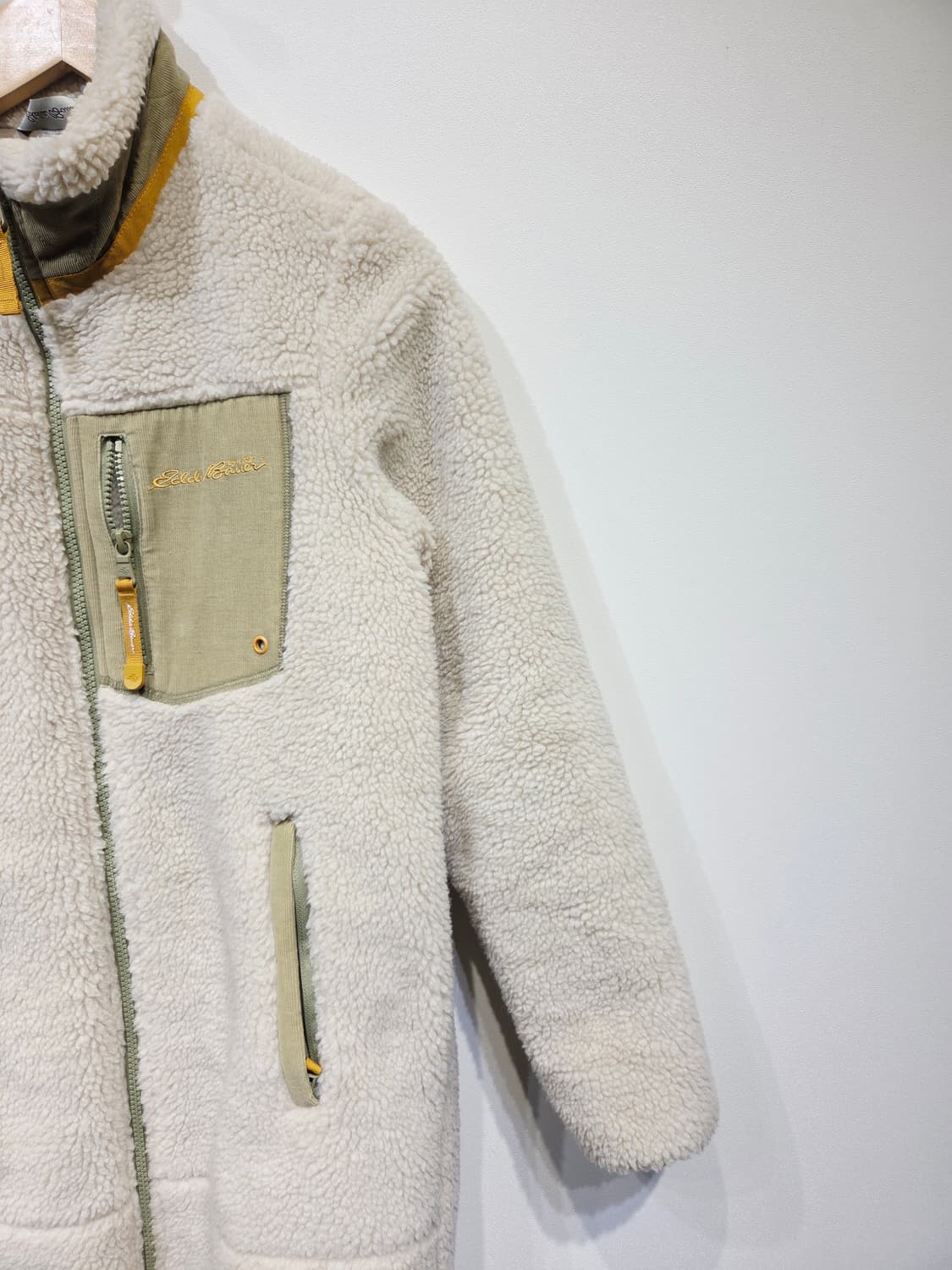 에디바우어 뽀글이 롱 플리스 코트_S 상품이미지4