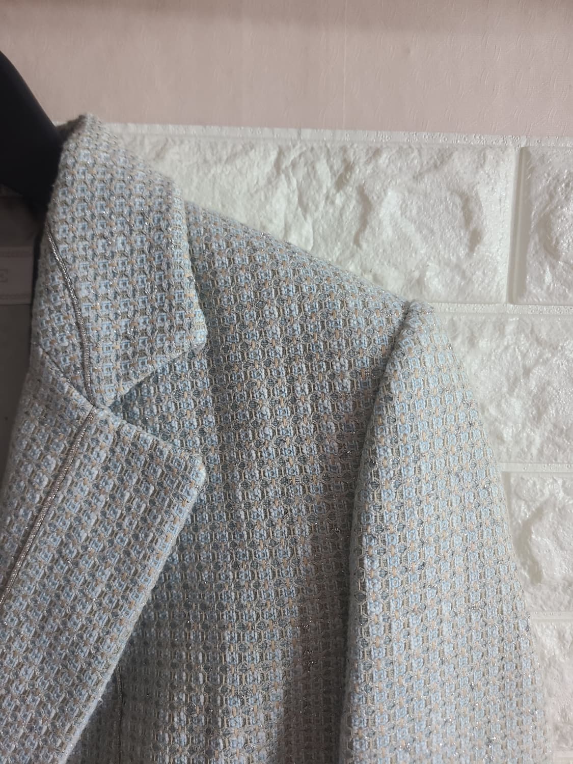 MINE 트위드 자켓 하늘색(55) 상품이미지2