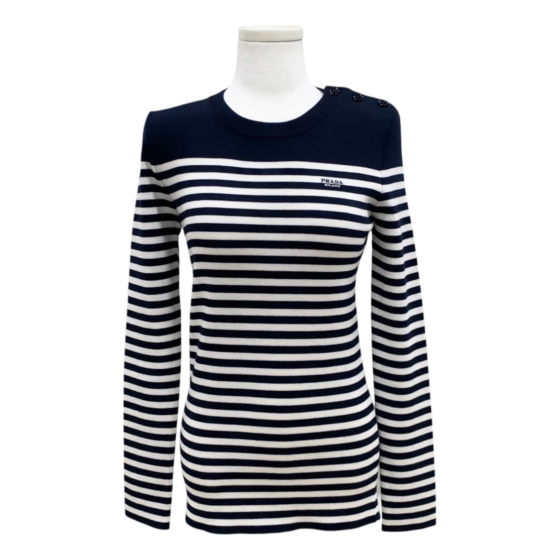 프라다 25FW 스트라이프 울 니트 스웨터 티셔츠 상품이미지1