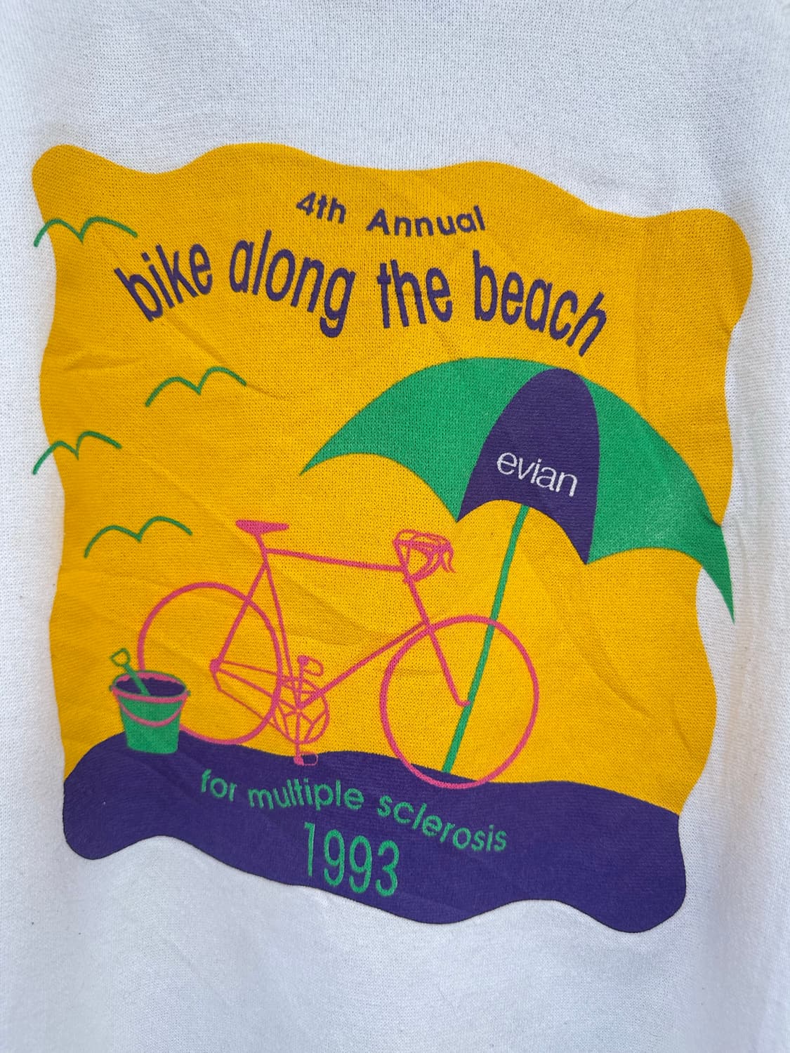 1993 Bike Along The Beach Sweatshirt 상품이미지4