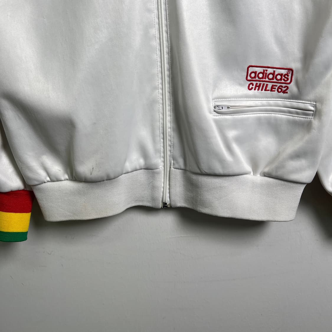 아디다스 칠레62 화이트 빈티지 트랙탑 져지 S 상품이미지5
