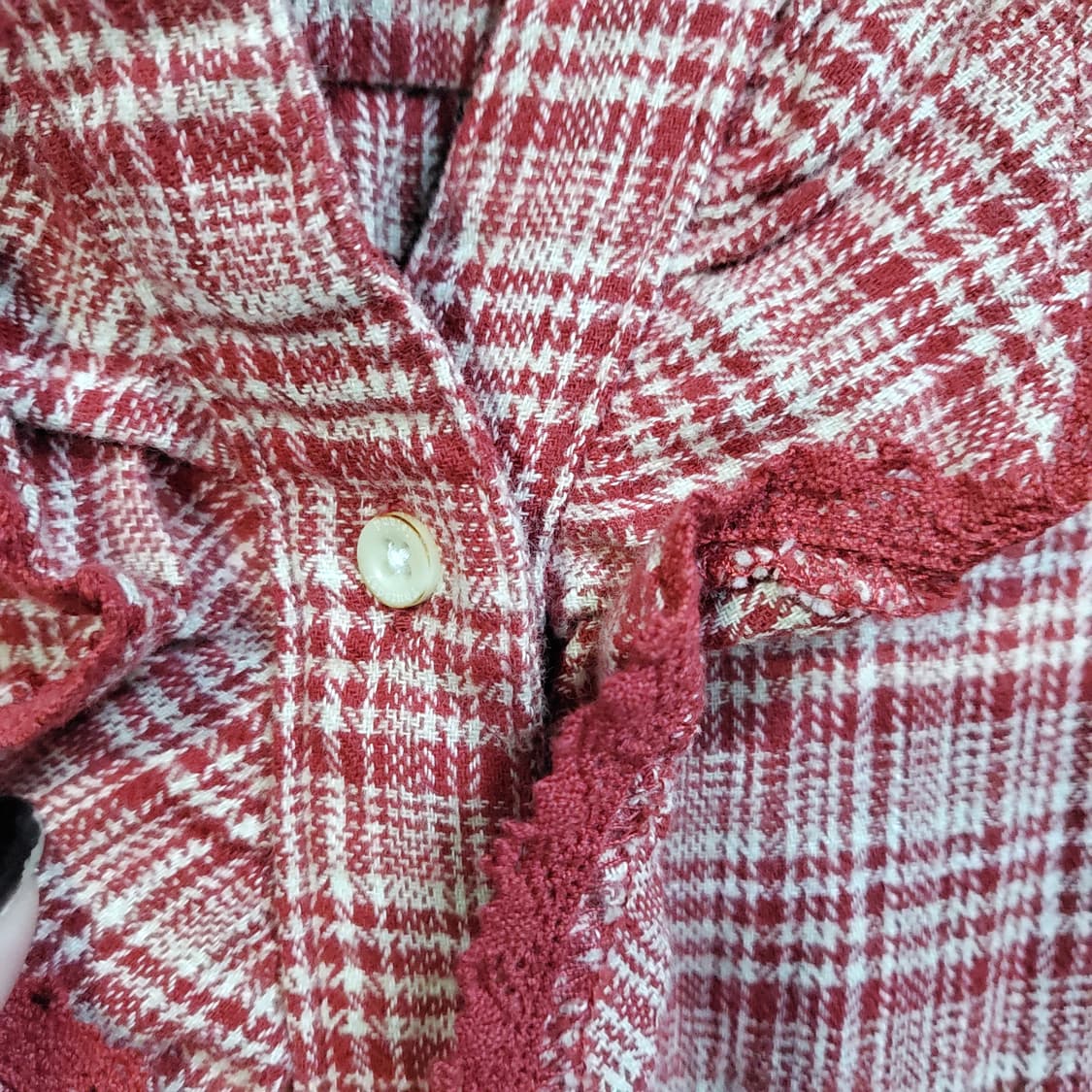 써스데이아일랜드 여성 레드체크.원피스  상품이미지3