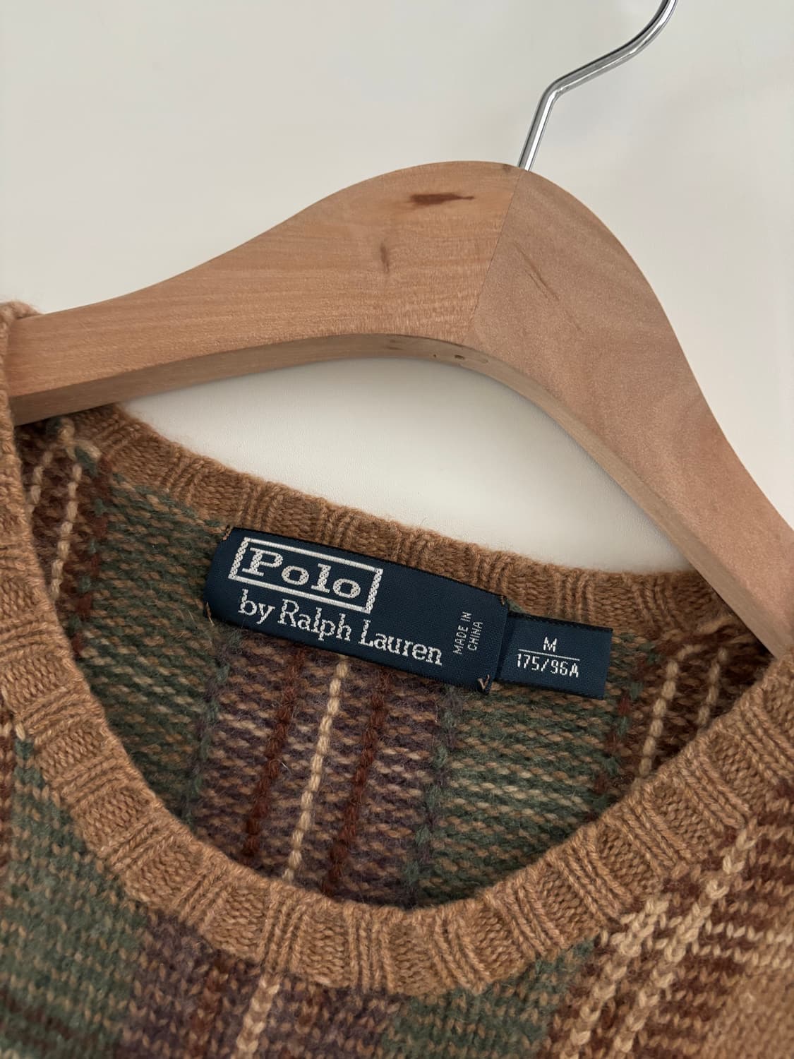 Polo 폴로 랄프로렌 체크패턴 엘보우패치 캐시미어 니트 상품이미지8