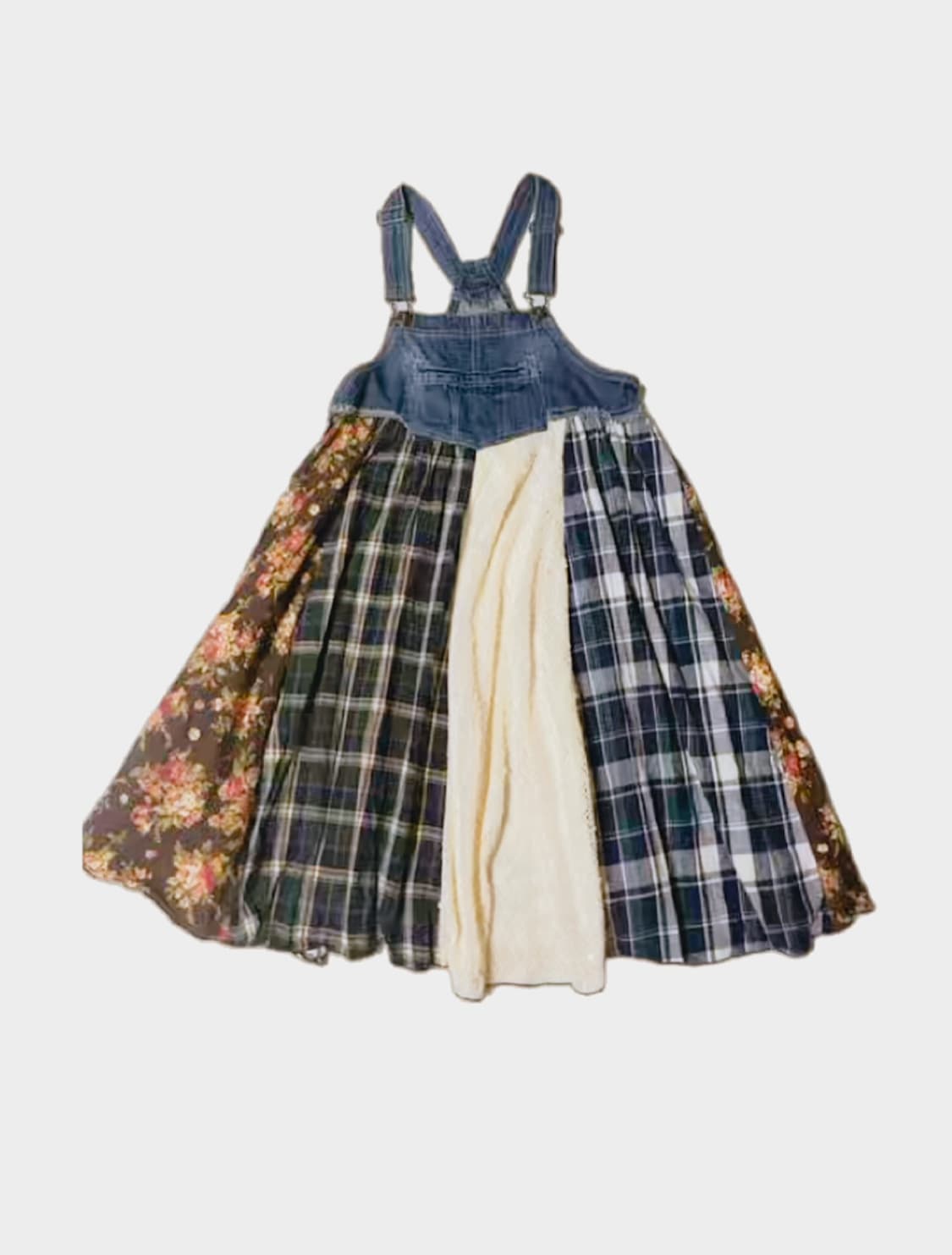 코코모리 모리걸 하구미 일녀 산장 패치 멜빵 원피스 상품이미지1