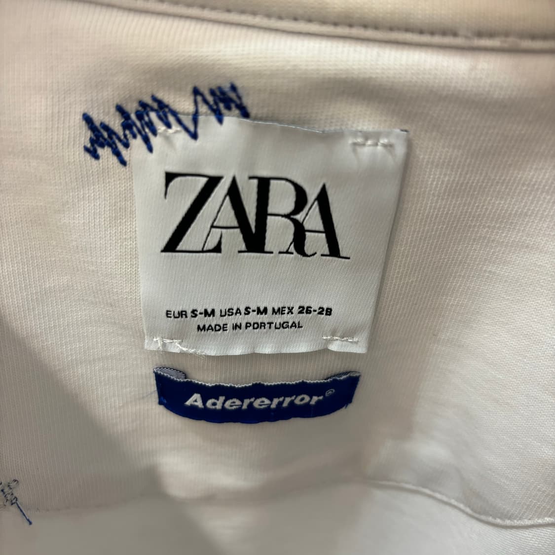 아더에러 X 자라 화이트 코튼 롱슬리브 M 상품이미지6