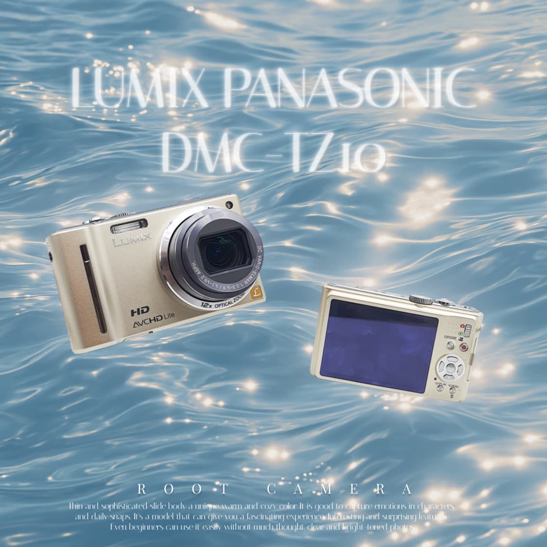 작례⭕️ 파나소닉 루믹스 DMC-TZ10 샴페인 골드🥂 전용케이스 상품이미지1