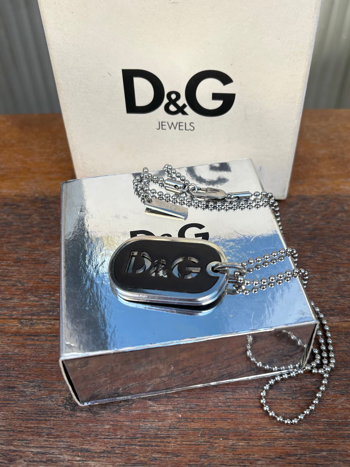 돌체앤가바나 도그태그 실버 목걸이 y2k 상품이미지2