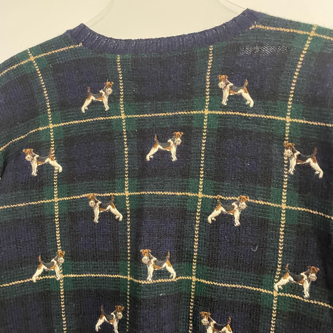 90s 폴로 랄프로렌 헌팅독 플레이드 니트 상품이미지8