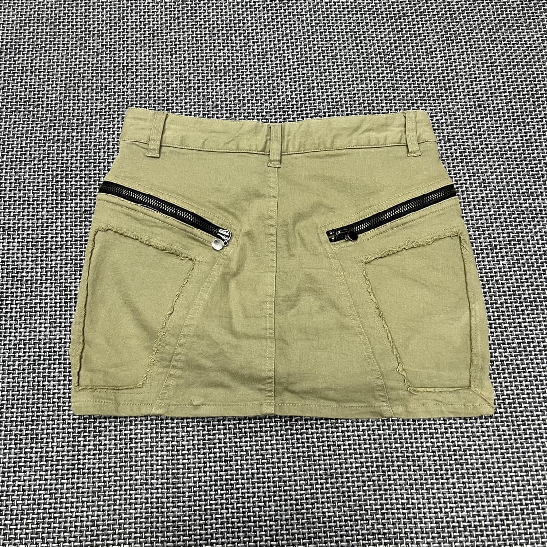 에고이스트 갸루 펑크 카키 지퍼 스커트 상품이미지4