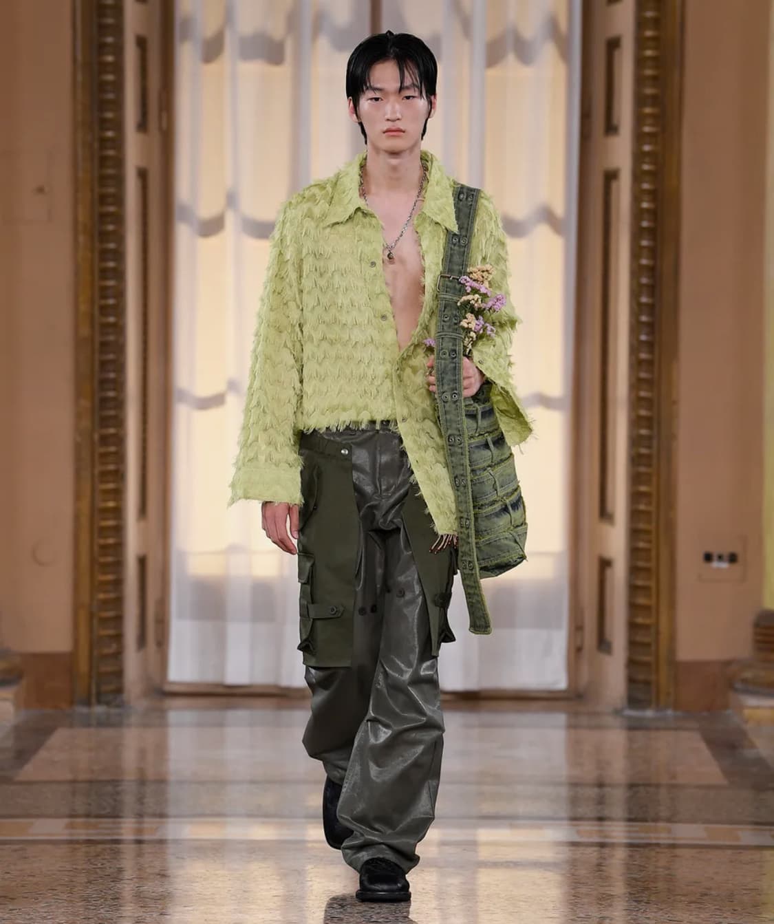 앤더슨벨 랩터 레이어드 카고팬츠 카키 상품이미지2