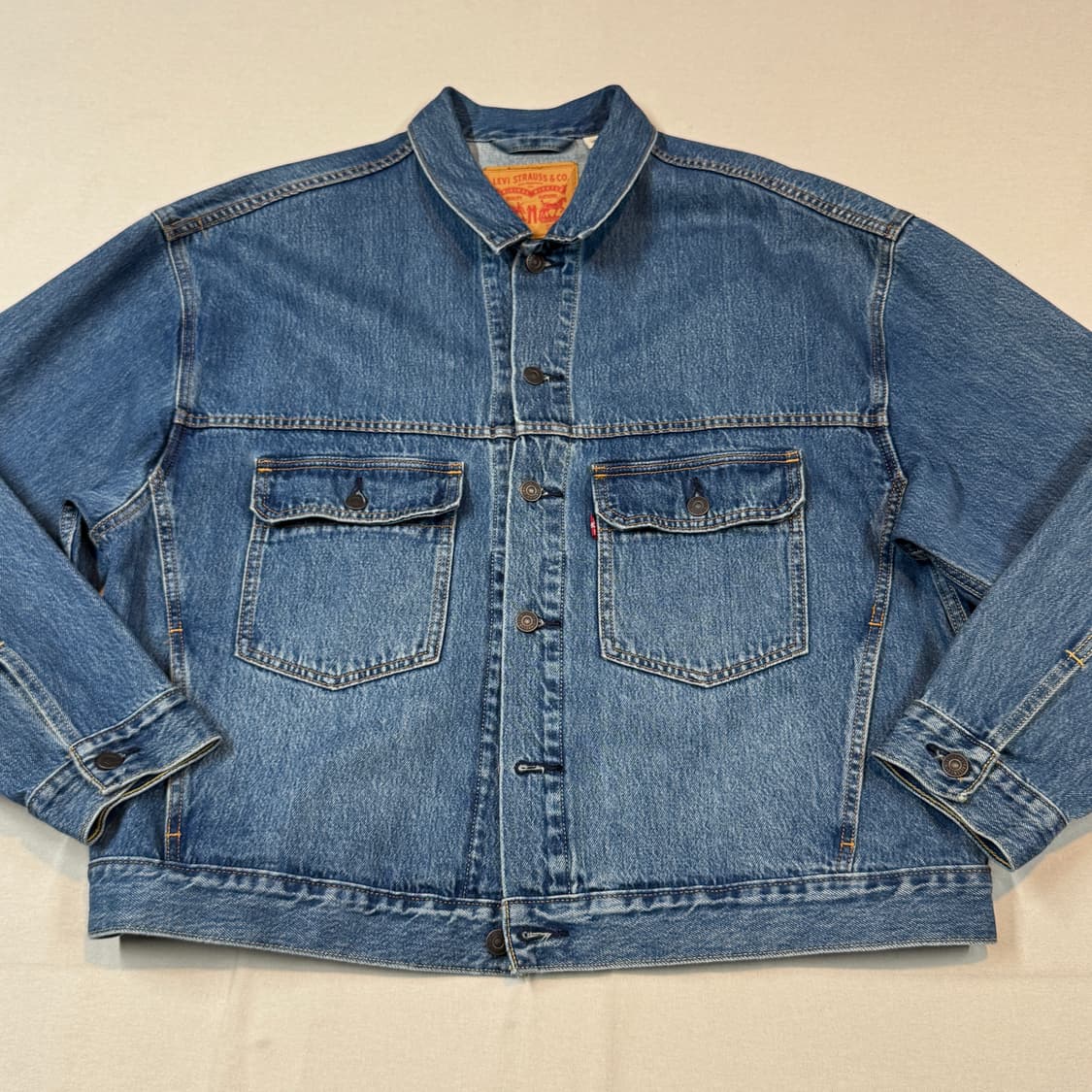 L) 리바이스 2세대 오버핏 데님 트러커 자켓 블루 상품이미지2