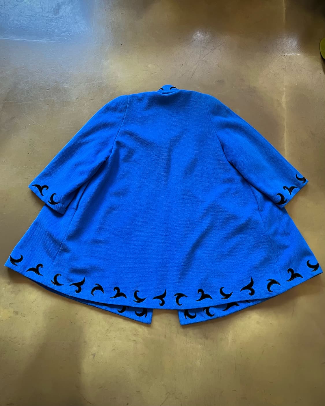 G.K 伊太利喜 Tribal Pattern Trim Wool Coat 상품이미지10