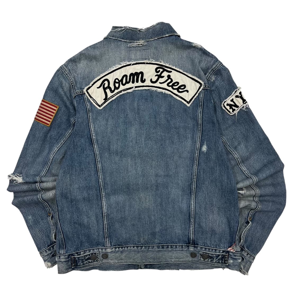 데님앤서플라이 성조기 연청 자켓 M 상품이미지3