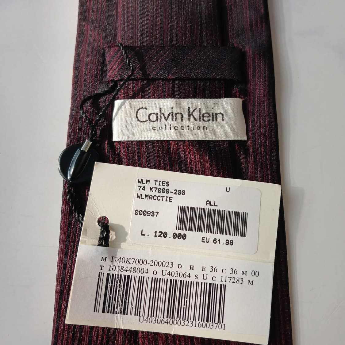 캘빈클라인 넥타이 브라운 와인 컬러 새제품 A19810  상품이미지6