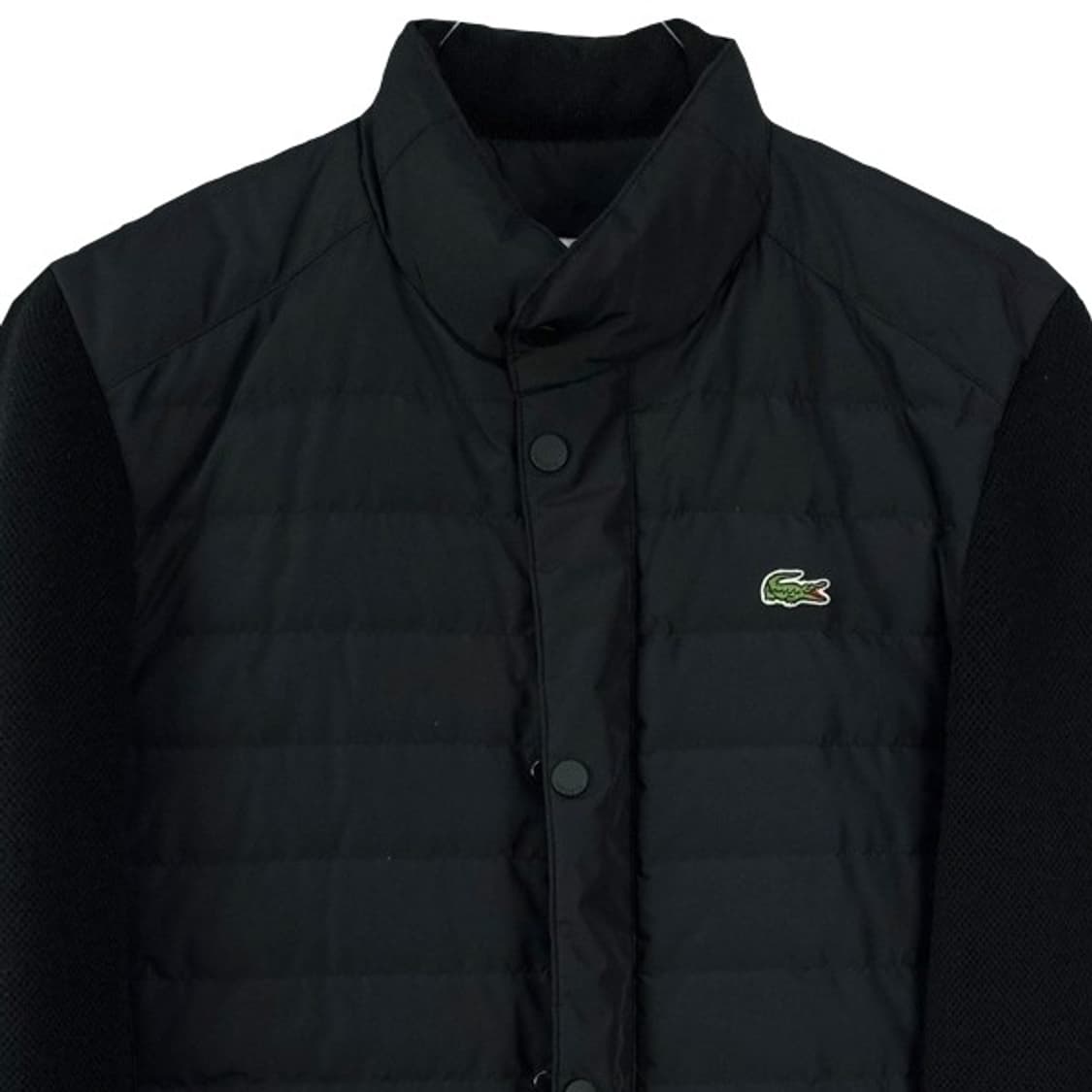 [라코스테] 로고 패치 덕다운 니트 경량 패딩 자켓 발랙 M19789 상품이미지4