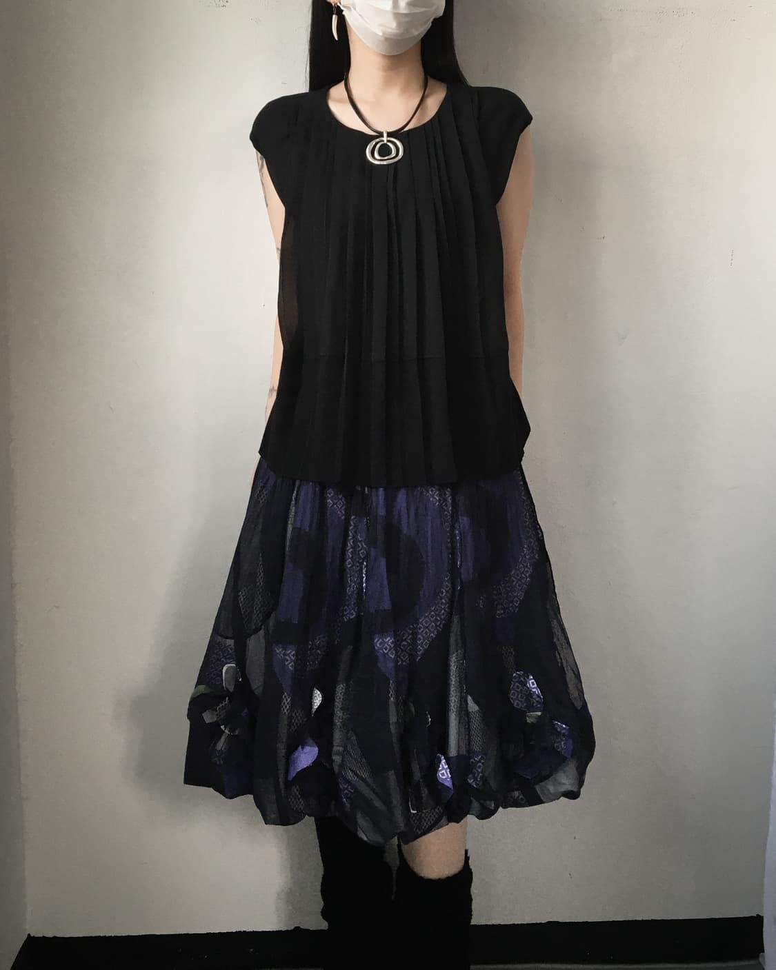 Pleats point blouse 상품이미지5