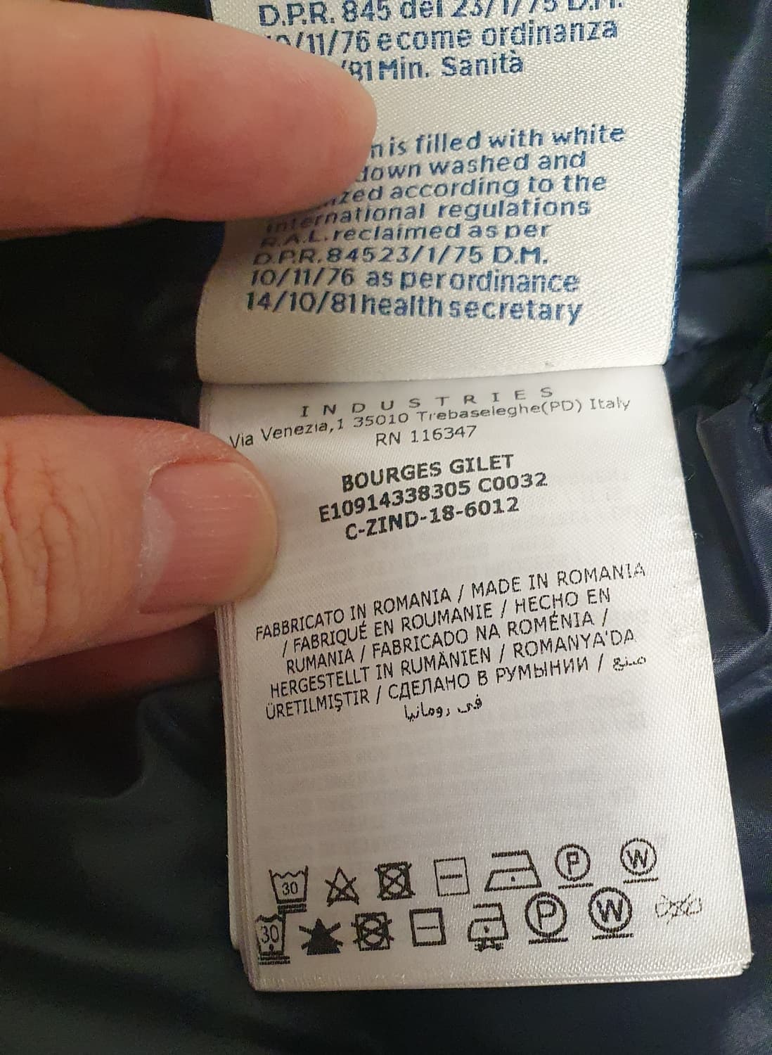 몽클레어x지니어스 패딩 조끼 BOURGES(다크네이비,4) 상품이미지5