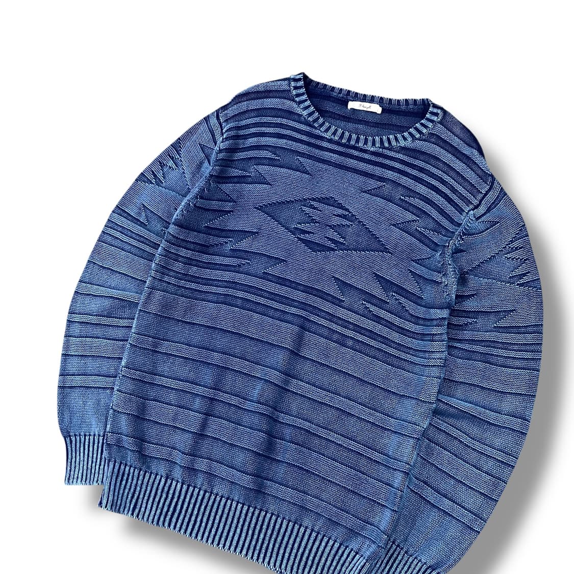 나바호 자카드 패턴 코튼 니트 y09526 상품이미지4