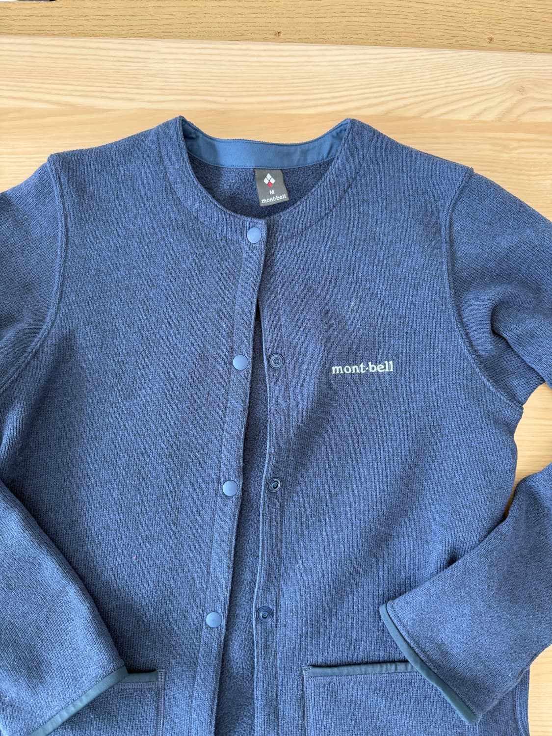 몽벨 여성 클리마플러스 니트 가디건 네이비  상품이미지3