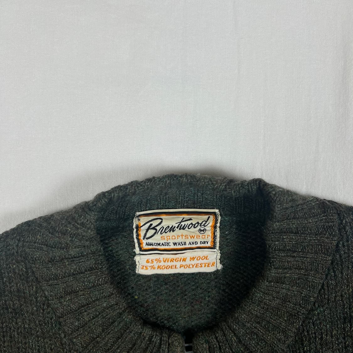 60’s brentwood 스포츠웨어 니트 집업 가디건 상품이미지5