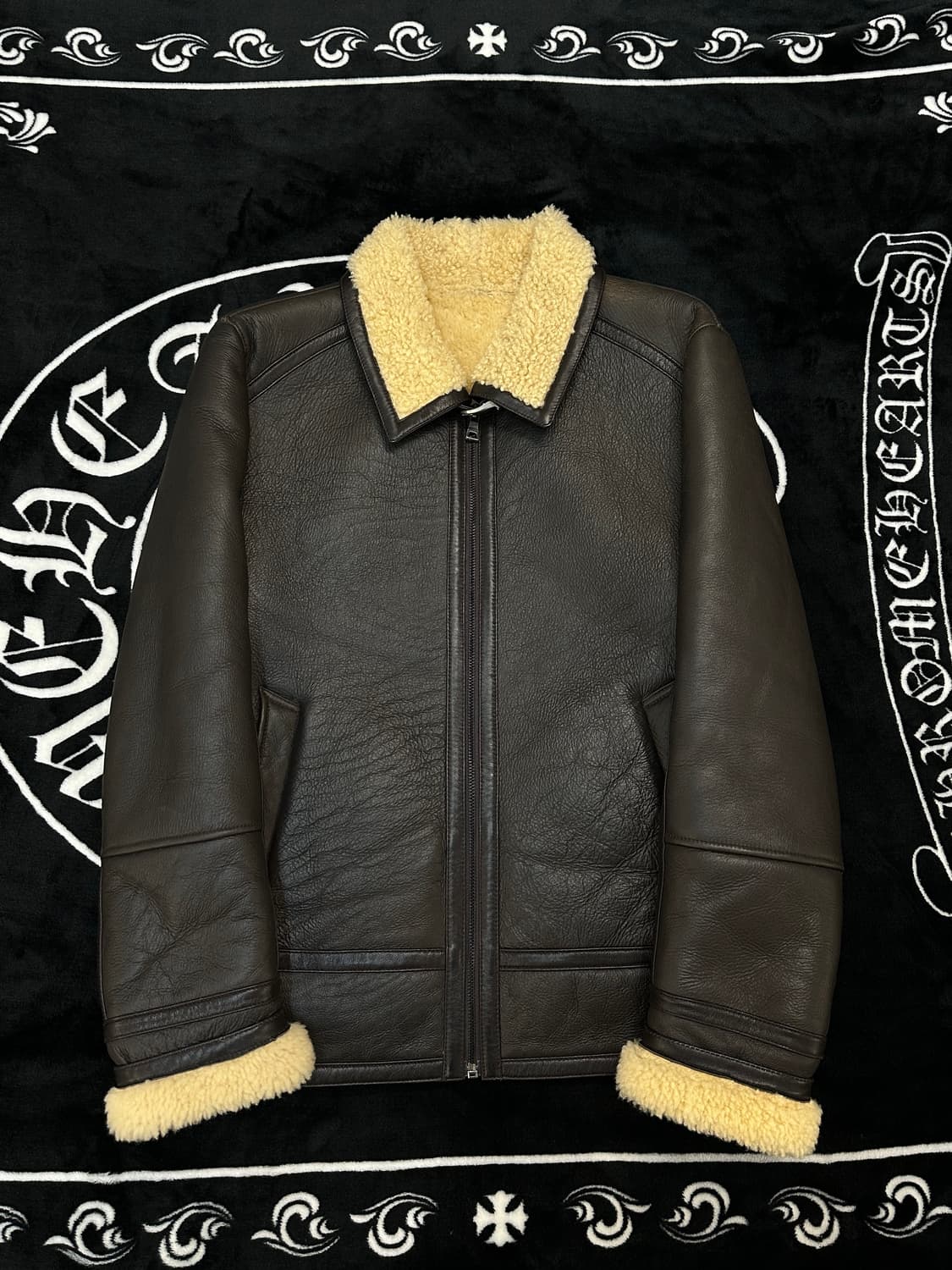 럭스통 가죽 B-3 무스탕 상품이미지1