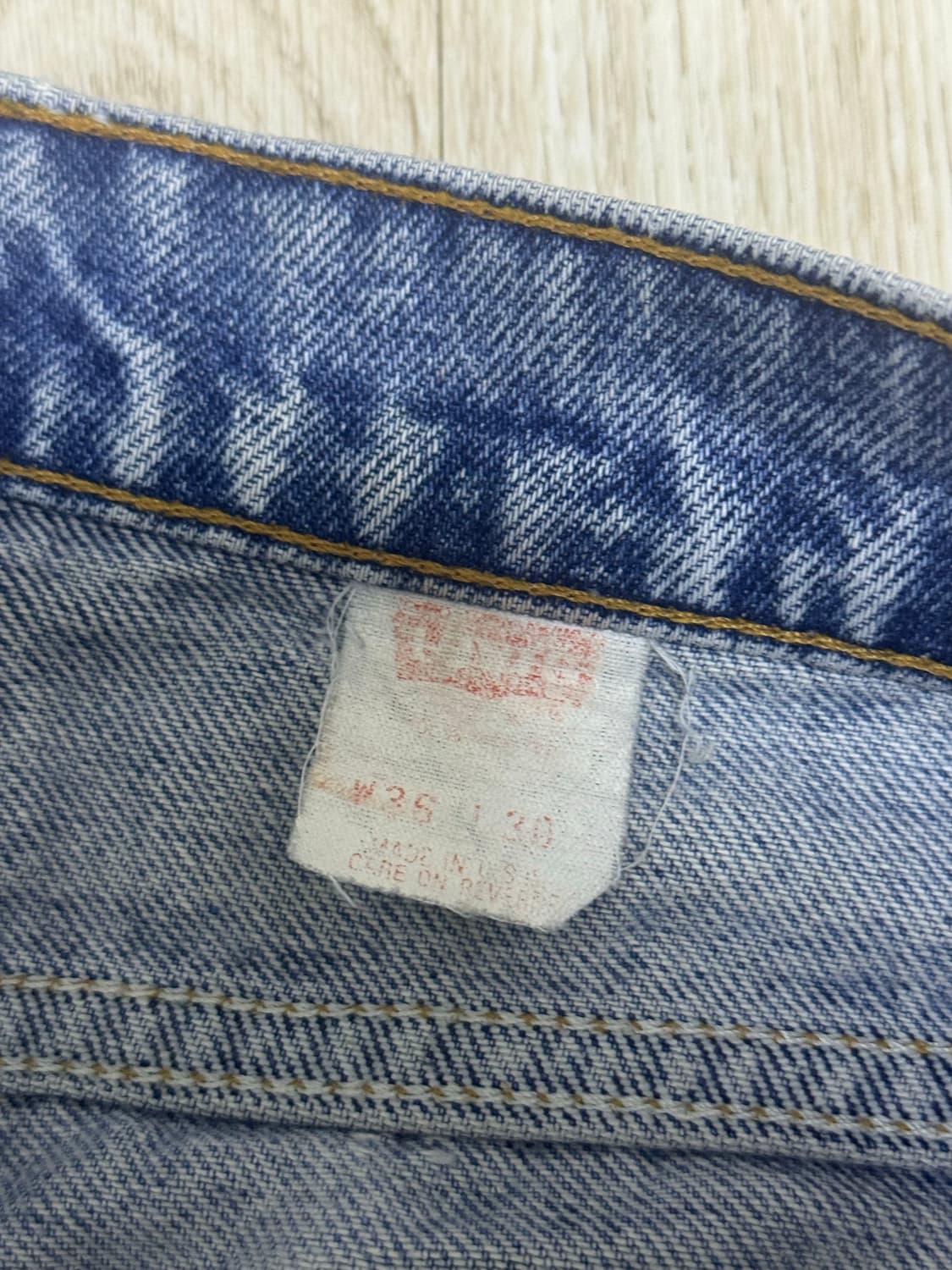 90s 리바이스 오렌지탭 505 데님팬츠 made in usa 상품이미지7