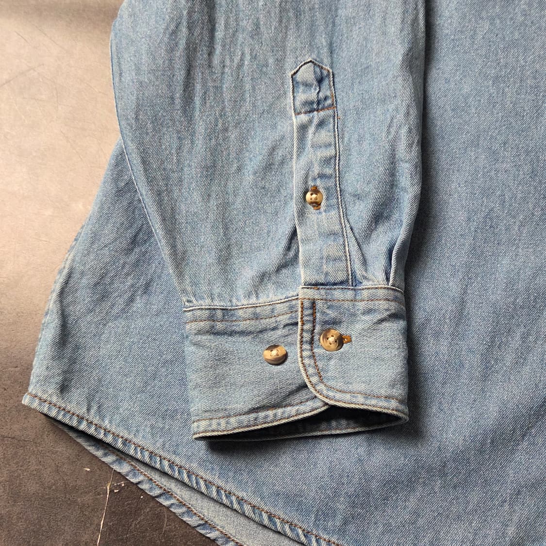 TEXX 빈티지 버튼다운칼라 코튼 데님 셔츠 A00649 상품이미지6